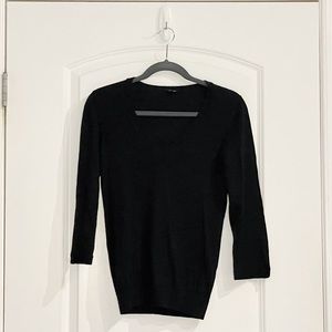 Theory black v-neck sweater